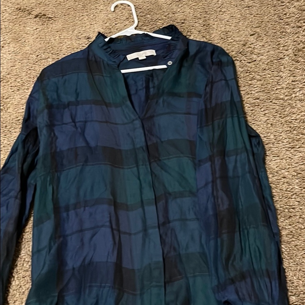 loft flannel blouse (will iron)